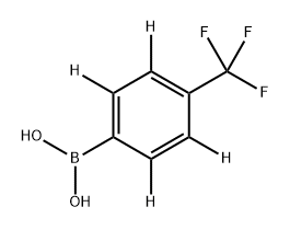 (4-(trifluoromethyl)phenyl-2,3,5,6-d4)boronic acid,2819702-10-6,结构式