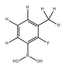 (2-fluoro-3-(methyl-d3)phenyl-4,5,6-d3)boronic acid Structure