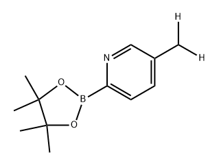 5-(methyl-d2)-2-(4,4,5,5-tetramethyl-1,3,2-dioxaborolan-2-yl)pyridine Struktur