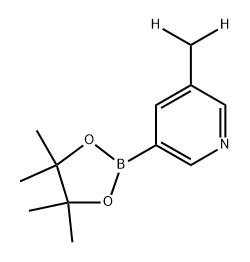 3-(methyl-d2)-5-(4,4,5,5-tetramethyl-1,3,2-dioxaborolan-2-yl)pyridine Struktur