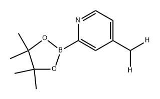 4-(methyl-d2)-2-(4,4,5,5-tetramethyl-1,3,2-dioxaborolan-2-yl)pyridine Struktur