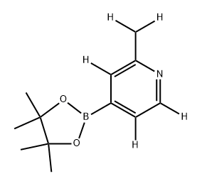2-(methyl-d2)-4-(4,4,5,5-tetramethyl-1,3,2-dioxaborolan-2-yl)pyridine-3,5,6-d3 Structure