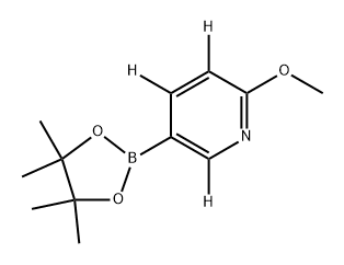 2-methoxy-5-(4,4,5,5-tetramethyl-1,3,2-dioxaborolan-2-yl)pyridine-3,4,6-d3,2819702-87-7,结构式