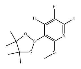2-methoxy-3-(4,4,5,5-tetramethyl-1,3,2-dioxaborolan-2-yl)pyridine-4,5,6-d3,2819702-94-6,结构式
