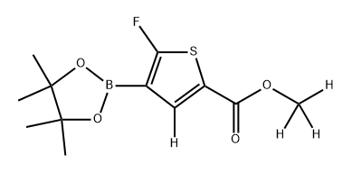 2819704-39-5 methyl-d3 5-fluoro-4-(4,4,5,5-tetramethyl-1,3,2-dioxaborolan-2-yl)thiophene-2-carboxylate-3-d