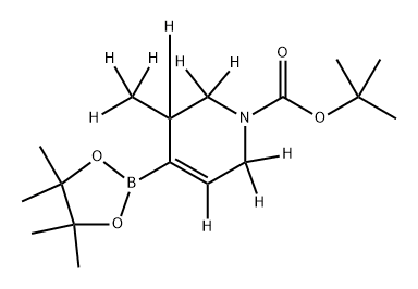 tert-butyl 3-(methyl-d3)-4-(4,4,5,5-tetramethyl-1,3,2-dioxaborolan-2-yl)-3,6-dihydropyridine-1(2H)-carboxylate-2,2,3,5,6,6-d6 Structure