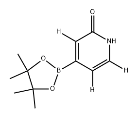 4-(4,4,5,5-tetramethyl-1,3,2-dioxaborolan-2-yl)pyridin-2(1H)-one-3,5,6-d3,2819705-24-1,结构式