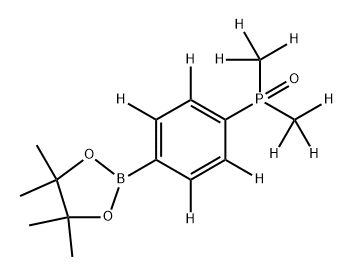bis(methyl-d3)(4-(4,4,5,5-tetramethyl-1,3,2-dioxaborolan-2-yl)phenyl-2,3,5,6-d4)phosphine oxide Structure