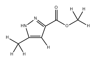 methyl-d3 3-(methyl-d3)-1H-pyrazole-5-carboxylate-4-d Structure