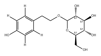 (2R,3S,4S,5R)-2-(hydroxymethyl)-6-(hydroxyphenethoxy)tetrahydro-2H-pyran-3,4,5-triol Structure