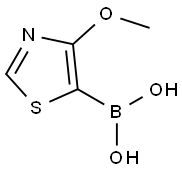 (4-methoxythiazol-5-yl)boronic acid 化学構造式