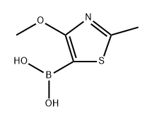 (4-methoxy-2-methylthiazol-5-yl)boronic acid 化学構造式