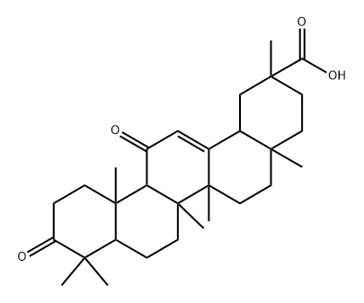 2,4a,6a,6b,9,9,12a-heptamethyl-10,13-dioxo-1,2,3,4,4a,5,6,6a,6b,7,8,8a,9,10,11,12,12a,12b,13,14b-icosahydropicene-2-carboxylic acid Structure