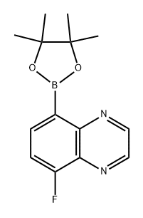 5-fluoro-8-(4,4,5,5-tetramethyl-1,3,2-dioxaborolan-2-yl)quinoxaline,2819706-60-8,结构式