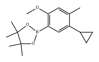 2-(5-cyclopropyl-2-methoxy-4-methylphenyl)-4,4,5,5-tetramethyl-1,3,2-dioxaborolane Structure