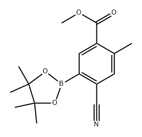 2819707-77-0 methyl 4-cyano-2-methyl-5-(4,4,5,5-tetramethyl-1,3,2-dioxaborolan-2-yl)benzoate