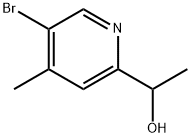 1-(5-溴-4-甲基吡啶-2-基)乙-1-醇 结构式