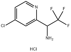 1-(4-氯吡啶-2-基)-2,2,2-三氟乙-1-胺盐酸盐,2820197-06-4,结构式