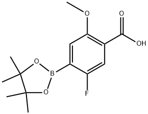 2820542-13-8 5-氟-2-甲氧基-4-(4,4,5,5-四甲基-1,3,2-二氧杂硼烷-2-基)苯甲酸