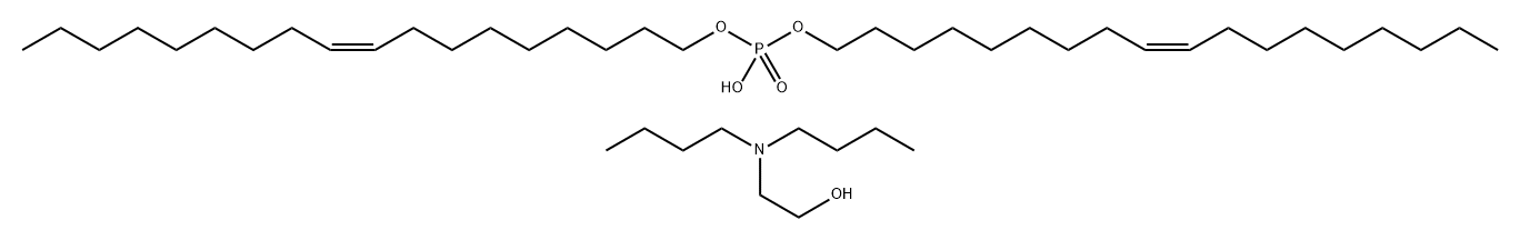 (Z,Z)-9-十八烯-1-醇磷酸氢酯与2-(二丁基氨基)乙醇的化合物, 28215-72-7, 结构式