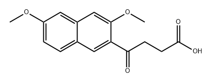 4-(3,6-Dimethoxynaphthalen-2-yl)-4-oxobutanoic acid Struktur