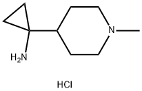 1-(1-methylpiperidin-4-yl)cyclopropan-1-amine dihydrochloride Struktur