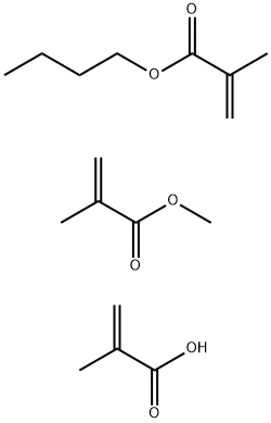 甲基丙烯酸甲酯、甲基丙烯酸丁酯、甲基丙烯酸的聚合物, 28262-63-7, 结构式