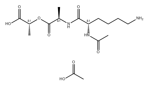 AC-LYS-D-ALA-D-LACTIC ACID,282729-62-8,结构式