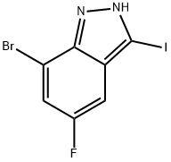 7-溴-5-氟-3-碘-2H-吲唑,2827387-11-9,结构式