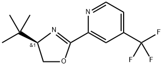 (R)-4-(叔丁基)-2-(4-(三氟甲基)吡啶-2-基)-4,5-二氢噁唑 结构式