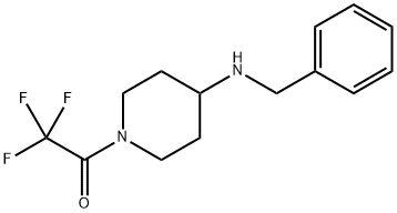 Ethanone, 2,2,2-trifluoro-1-[4-[(phenylmethyl)amino]-1-piperidinyl]-|1-三氟乙酰基-4-苄胺基哌啶