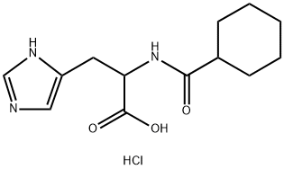 2-(Cyclohexanecarboxamido)-3-(1H-imidazol-4-yl)propanoic acid hydrochloride Structure