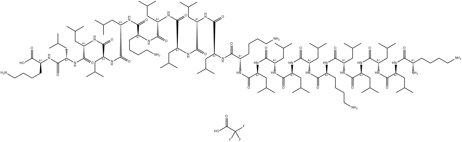 KL4 (PEPTIDE)三氟乙酸盐,2828433-25-4,结构式