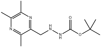 Hydrazinecarboxylic acid, 2-[(3,5,6-trimethyl-2-pyrazinyl)methyl]-, 1,1-dimethylethyl ester Struktur