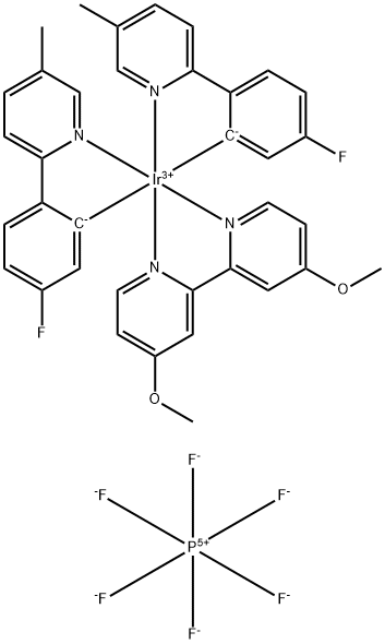 2828437-90-5 双[5-氟-2-(5-甲基-2-吡啶基-ΚN)苯基-ΚC](4,4'-二甲氧基-2,2'-联吡啶-ΚN1,ΚN1')铱 六氟磷酸盐