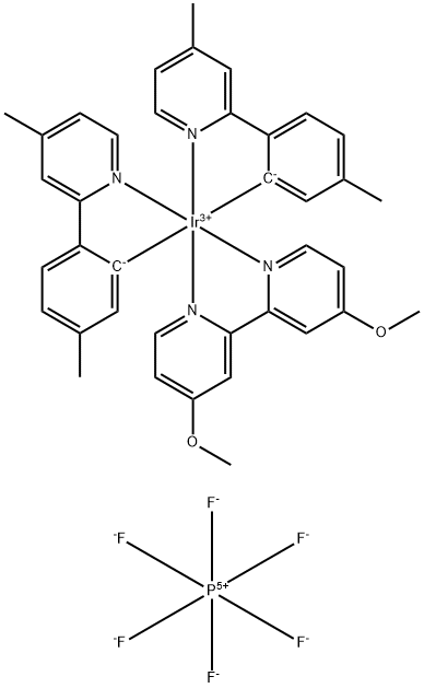 2828438-08-8 (4,4'-二甲氧基-2,2'-联吡啶-ΚN1,ΚN1')双[5-甲基-2-(4-甲基-2-吡啶基-ΚN)苯基-ΚC]铱 六氟磷酸盐