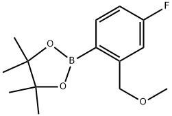 2-(4-氟-2-(甲氧基甲基)苯基)-4,4,5,5-四甲基-1,3,2-二氧硼杂环戊烷,2828438-84-0,结构式