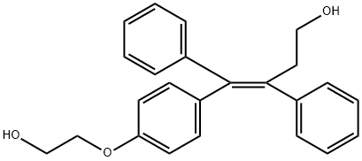 Benzenepropanol, γ-[[4-(2-hydroxyethoxy)phenyl]phenylmethylene]-, (γZ)- 化学構造式