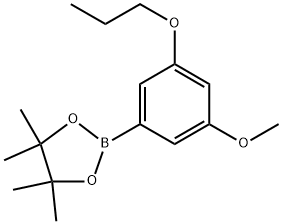 1,3,2-Dioxaborolane, 2-(3-methoxy-5-propoxyphenyl)-4,4,5,5-tetramethyl- Struktur