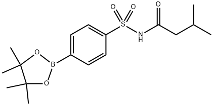 Butanamide, 3-methyl-N-[[4-(4,4,5,5-tetramethyl-1,3,2-dioxaborolan-2-yl)phenyl]sulfonyl]-|3-甲基-N-((4-(4,4,5,5-四甲基-1,3,2-二氧硼杂环戊烷-2-基)苯基)磺酰基)丁酰胺