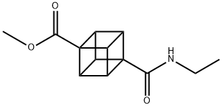 Methyl 4-(ethylcarbamoyl)cubane-1-carboxylate Struktur