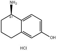 (R)-5-氨基-5,6,7,8-四氢萘-2-酚盐酸盐 结构式