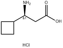 (S)-3-氨基-3-环丁基丙酸盐酸盐, 2828439-88-7, 结构式