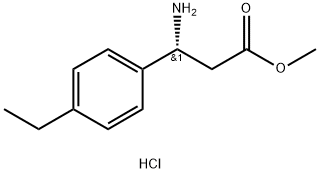 (R)-3-氨基-3-(4-乙基苯基)丙酸甲酯盐酸盐,2828439-95-6,结构式