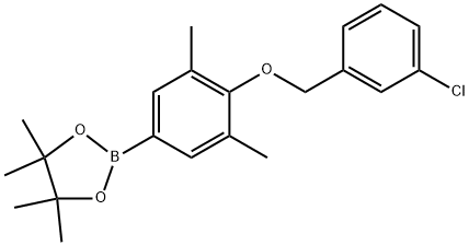 2828440-10-2 2-(4-((3-氯苄基)氧基)-3,5-二甲基苯基)-4,4,5,5-四甲基-1,3,2-二氧硼杂环戊烷