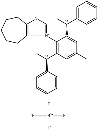 2828444-06-8 (CDU-NHC-01)3-(4-甲基-2,6-双((R)-1-苯乙基)苯基)-5,6,7,8-四氢-4H-环庚[D]噻唑-3-鎓 四氟硼酸盐