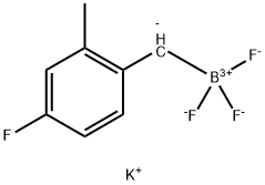 potassium trifluoro(4-fluoro-2-methylbenzyl)borate Structure