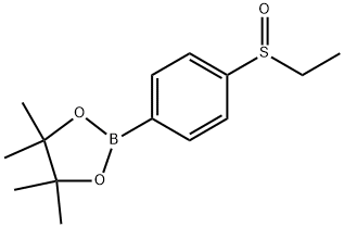 2-(4-(乙基亚磺酰基)苯基)-4,4,5,5-四甲基-1,3,2-二氧硼杂环戊烷, 2828445-91-4, 结构式