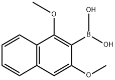 Boronic acid, B-(1,3-dimethoxy-2-naphthalenyl)- Struktur