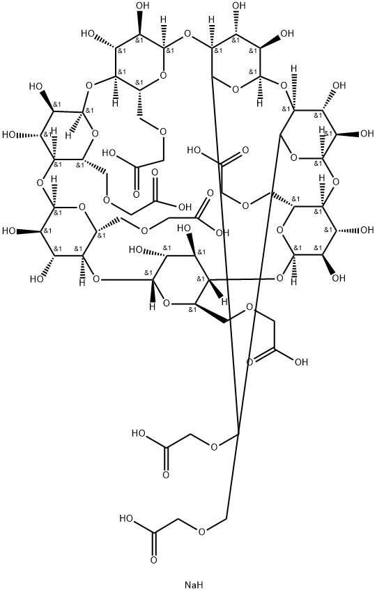 羧甲基-Β-环糊精钠盐,2828447-14-7,结构式